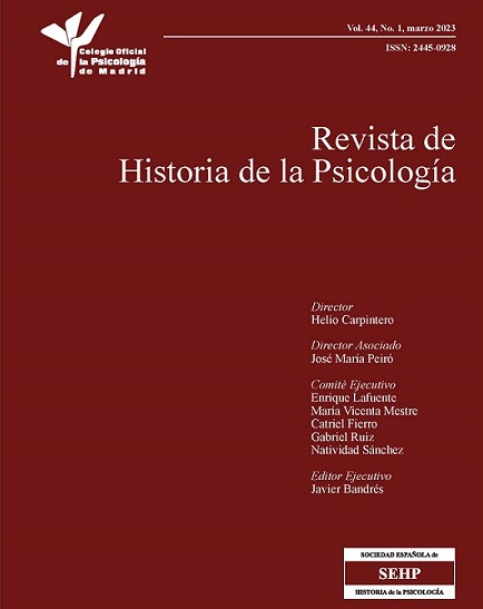 Publicada Revista Historia de la Psicología